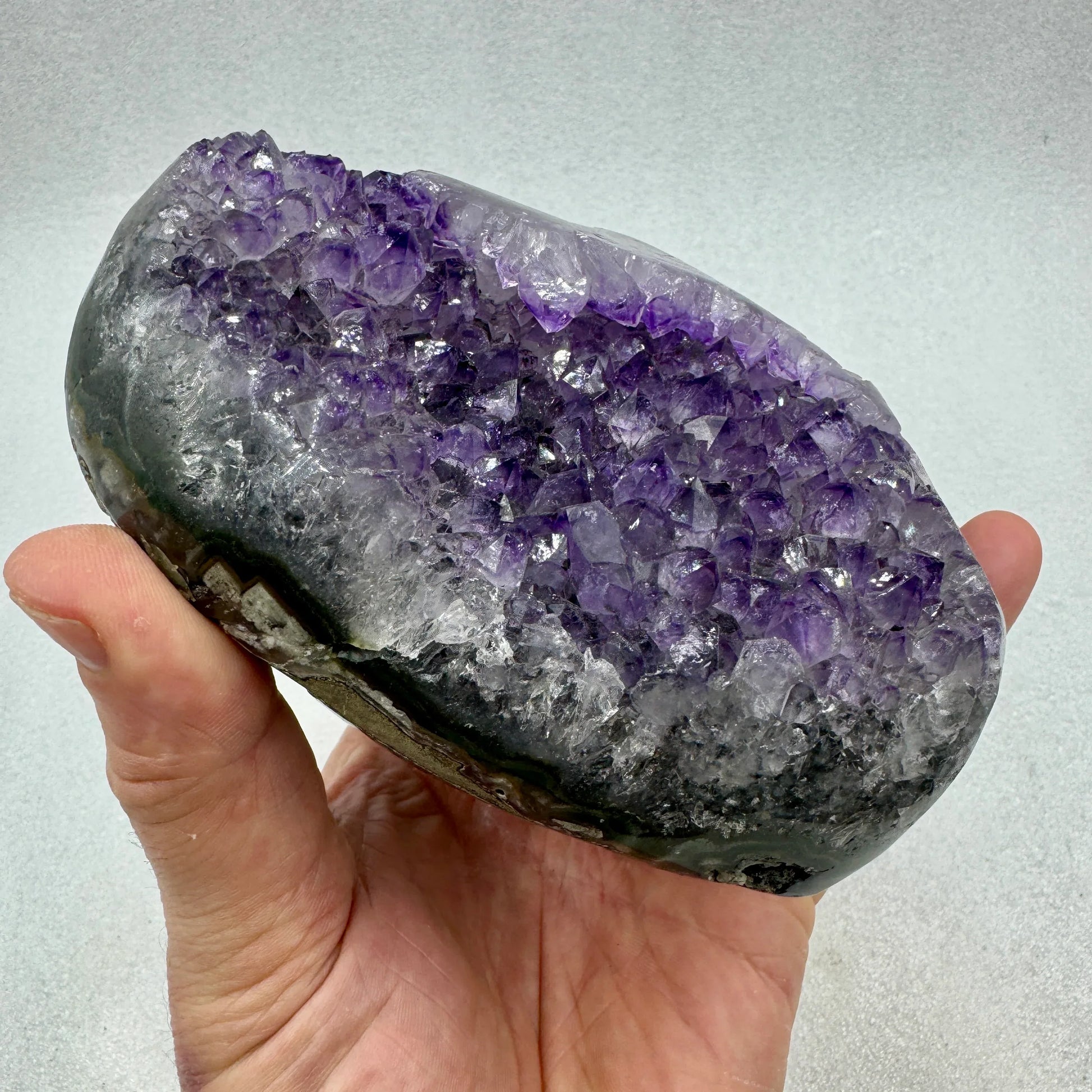 Drusa de amatista corazón 1,3 kg. - MUNAY MINERALES MALLORCA