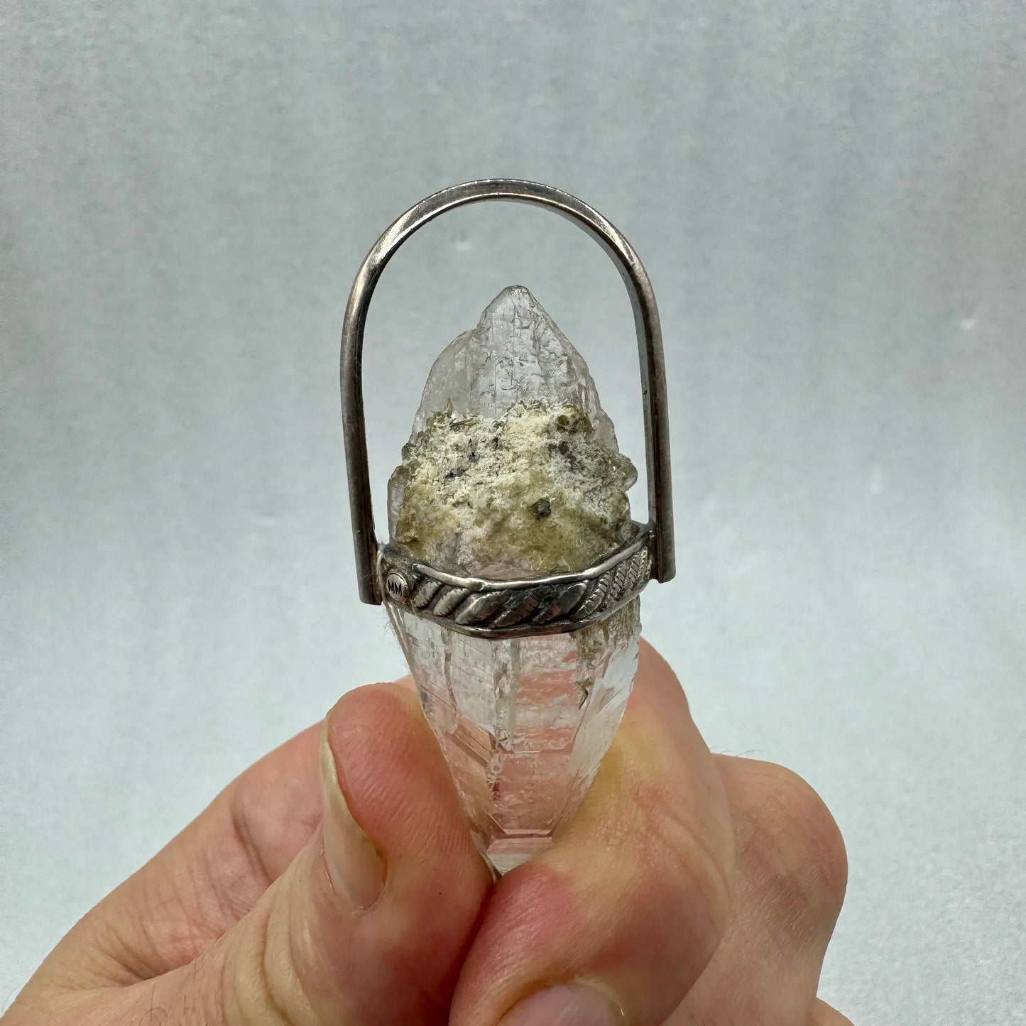 Colgante de cuarzo Himalaya plata de ley - Munay Minerales Palma de Mallorca Spain 