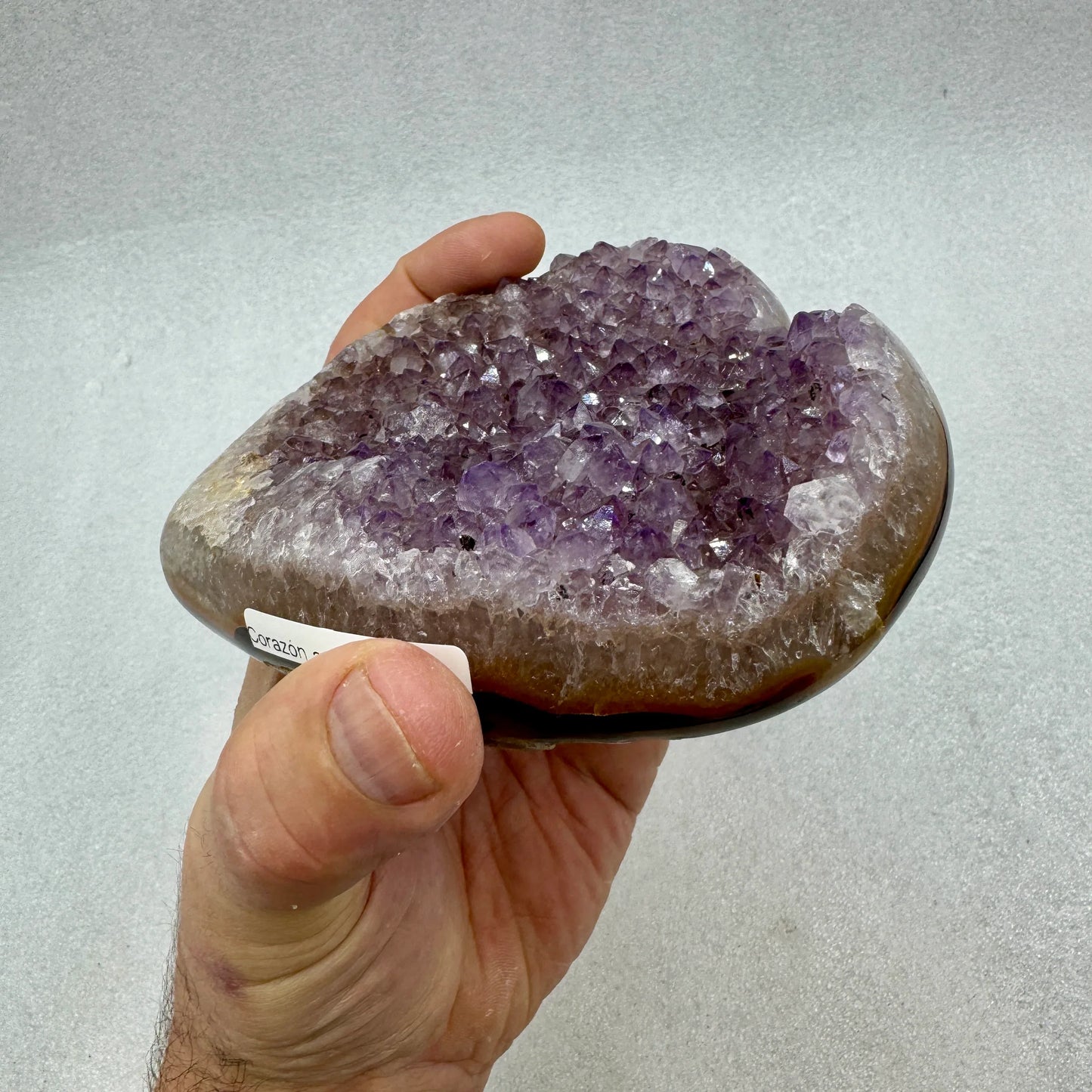 Drusa de amatista corazón Munay Minerales - MUNAY MINERALES MALLORCA