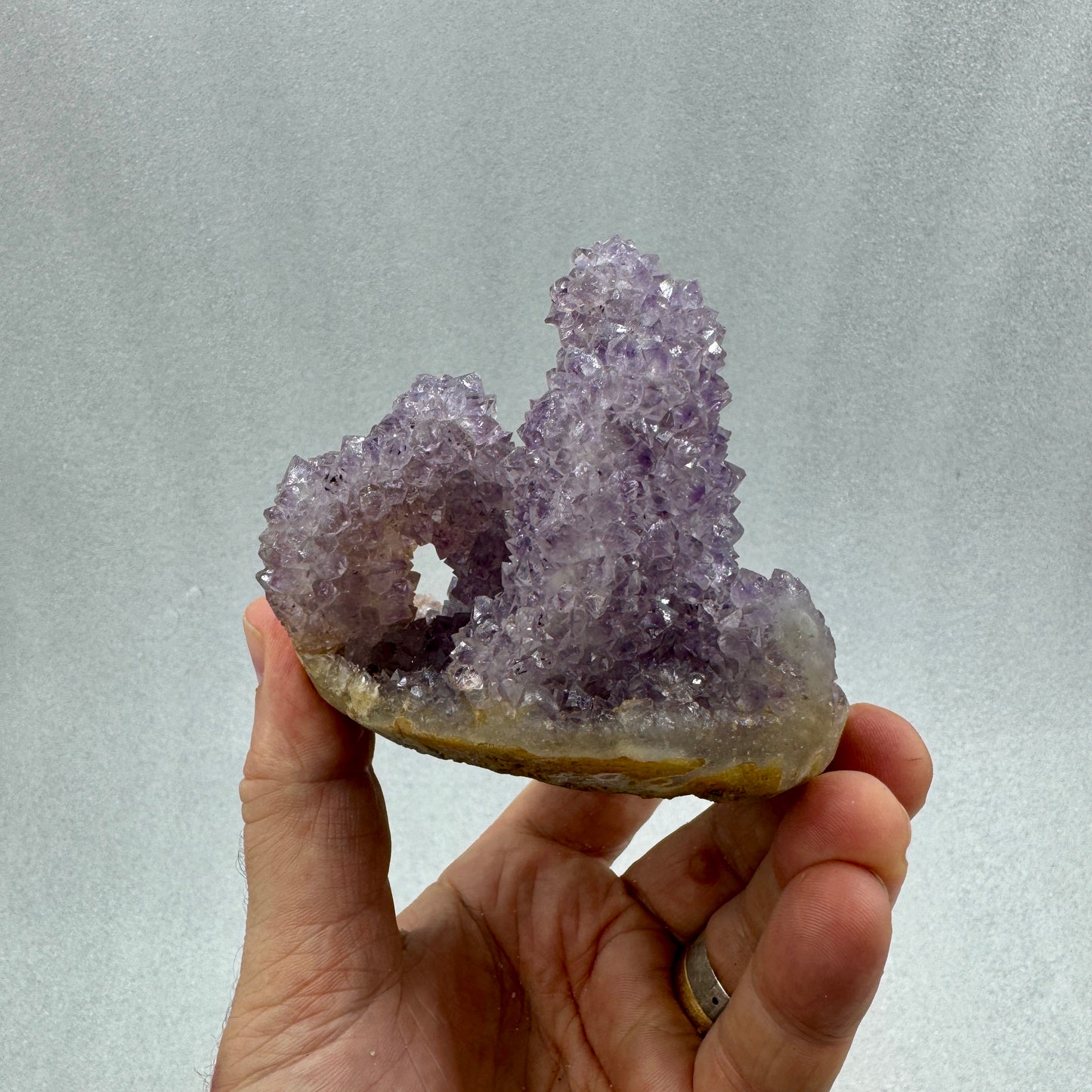 Drusa de amatista estalactita Flores del Alma Ojos del Espíritu