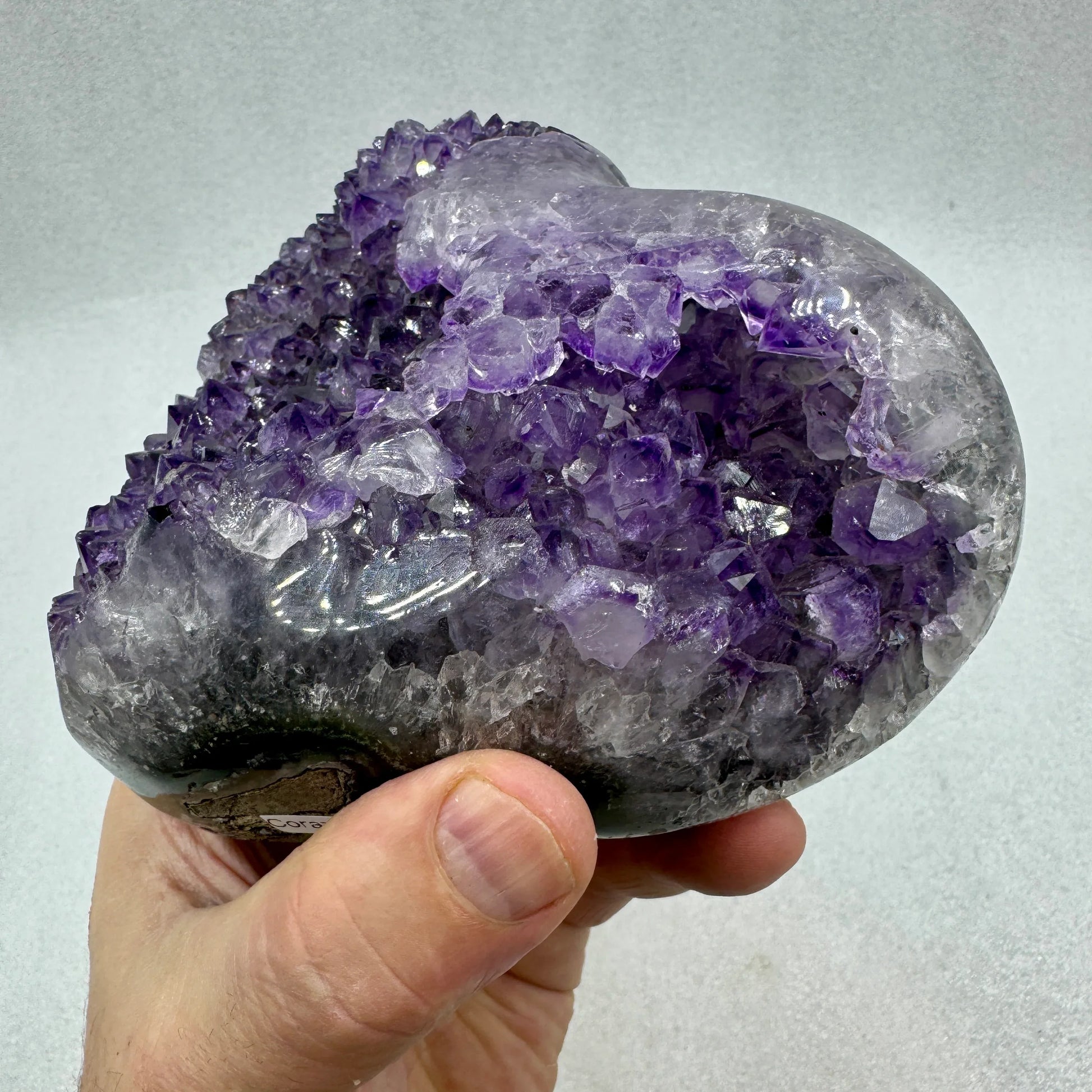 Drusa de amatista corazón 1,3 kg. - MUNAY MINERALES MALLORCA