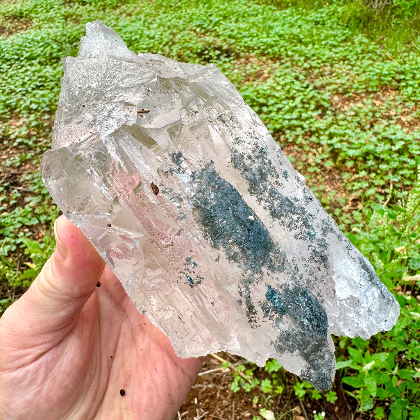 Cuarzo Himalaya con elbaita