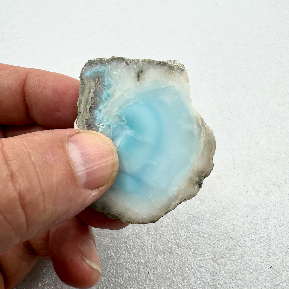 Larimar rodaja Munay Minerales Mallorca