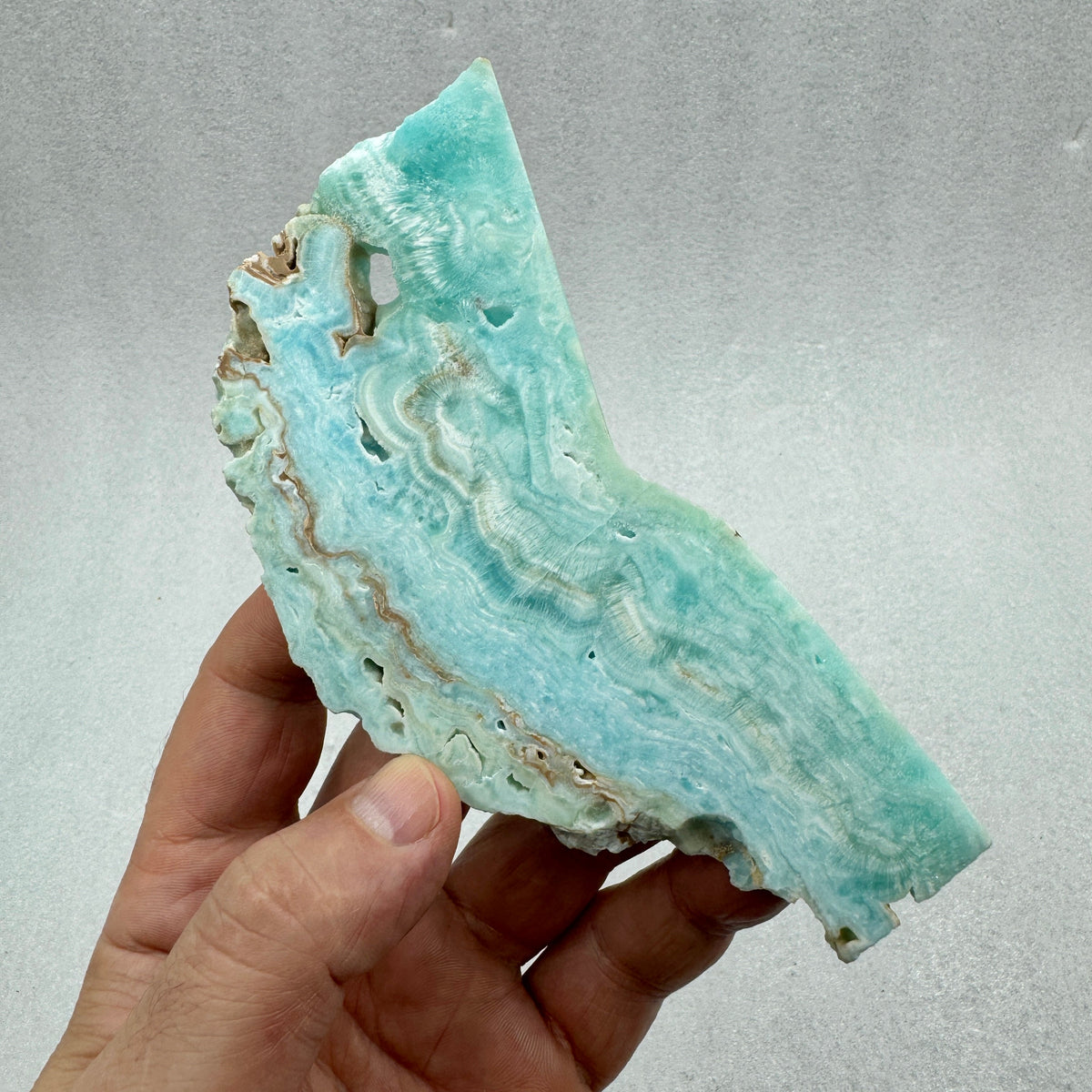 Aragonita azul rodaja Munay Minerales Mallorca