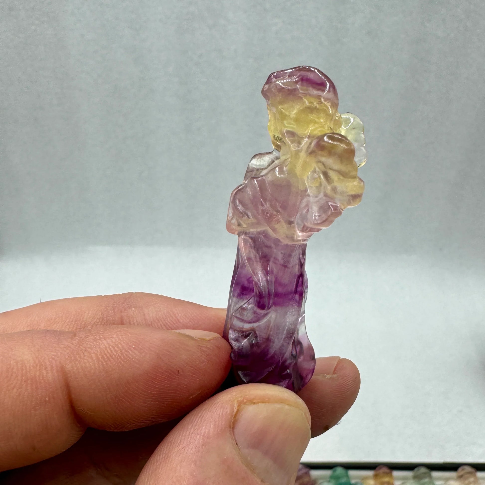 Ángel de fluorita 6 cm. calidad extra - MUNAY MINERALES MALLORCA