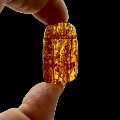 Colgantes de ambar báltico en cordón de piel - MUNAY MINERALES MALLORCA