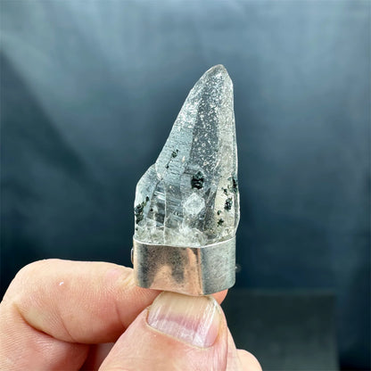 Colgante de cuarzo himalaya plata de ley - Munay Minerales Palma de Mallorca Spain 