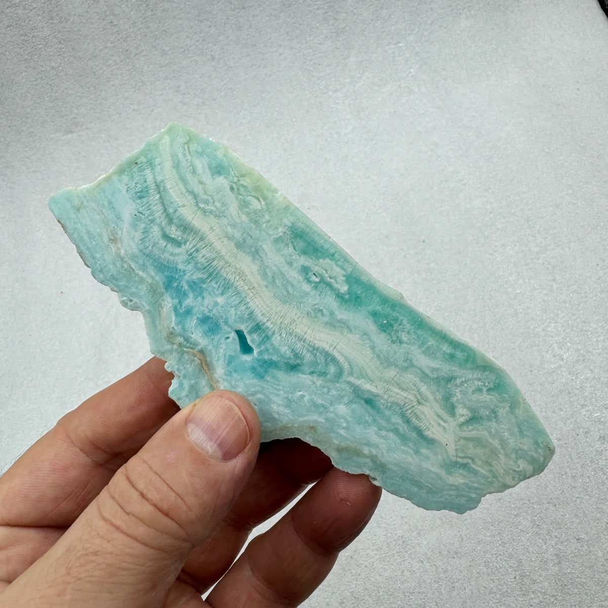 Aragonita azul rodaja Munay Minerales Mallorca