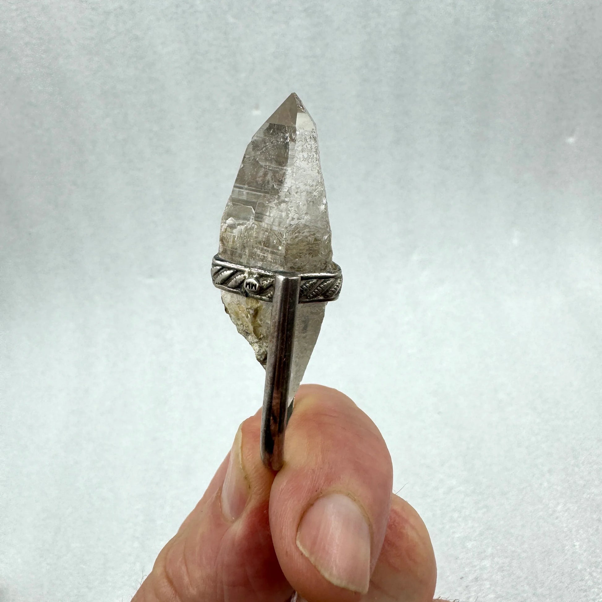 Colgante de cuarzo Himalaya plata de ley - Munay Minerales Palma de Mallorca Spain 