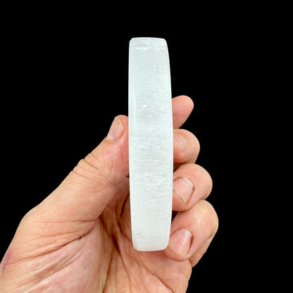 Selenite Flower of Life plaque and other symbols