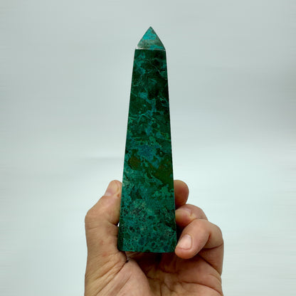 Crisocola obelisco Munay Minerales Mallorca