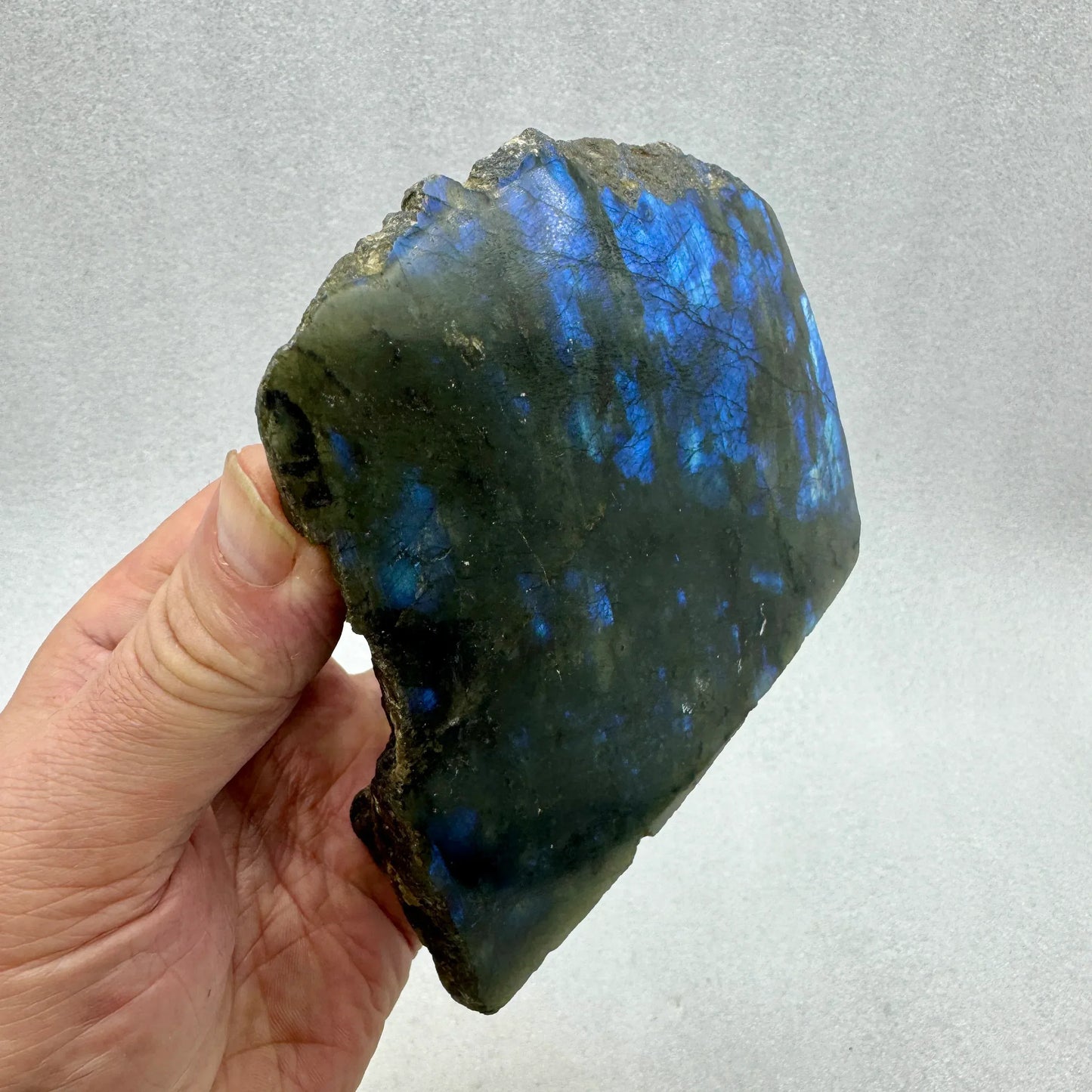 Labradorita semi pulida 1,3 kg. - Munay Minerales Palma de Mallorca Spain 