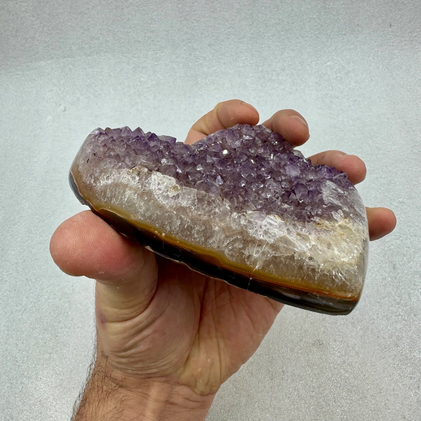 Drusa de amatista corazón Munay Minerales - MUNAY MINERALES MALLORCA