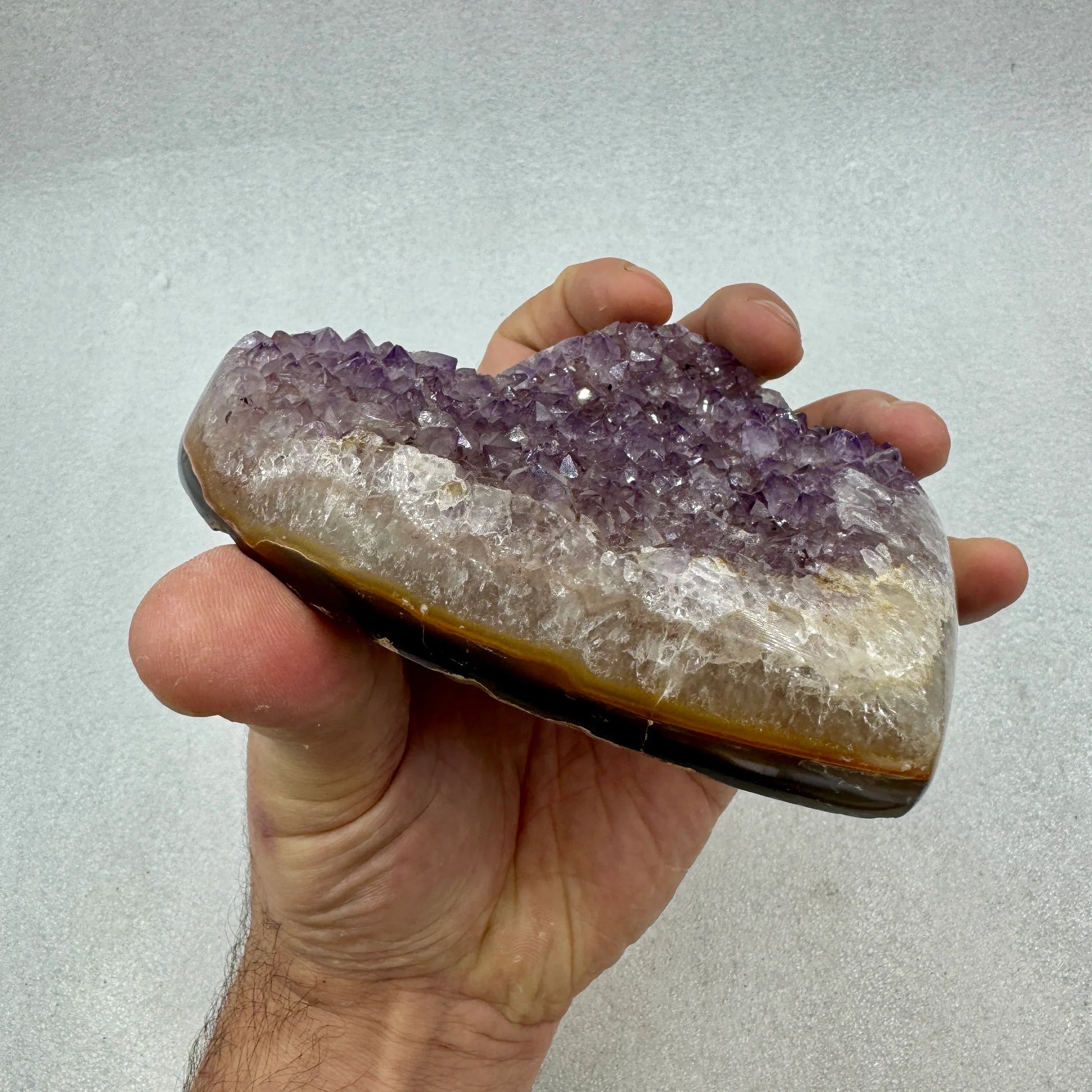 Drusa de amatista corazón Munay Minerales - MUNAY MINERALES MALLORCA