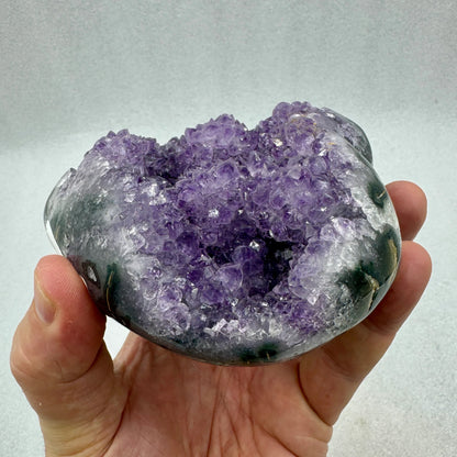 Drusa de amatista corazón - MUNAY MINERALES MALLORCA