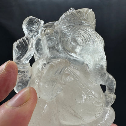 Dios Ganesha Ganesh Ganapati cuarzo 1,9 kg. cuarzo - Munay Minerales Palma de Mallorca Spain 