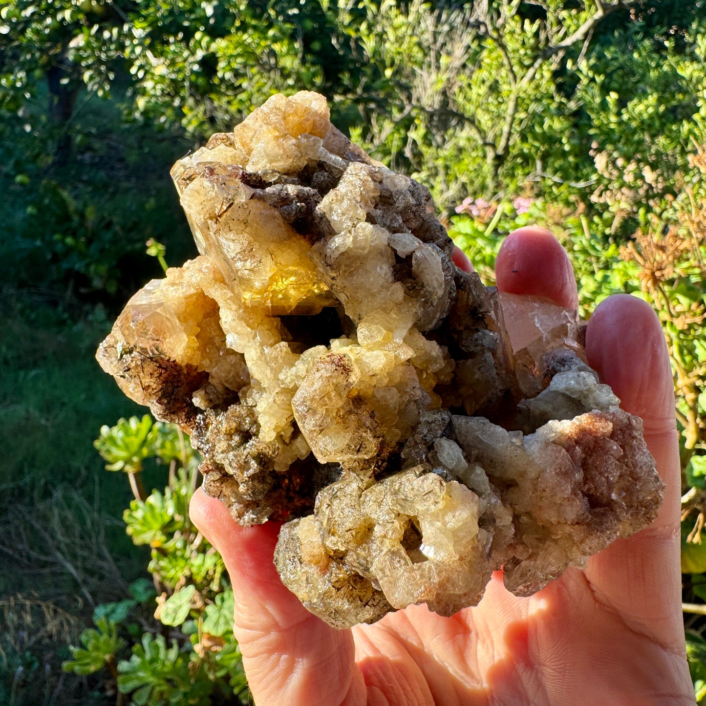 Cuarzo Himalaya con rutilo rojo sagenita Pakistán