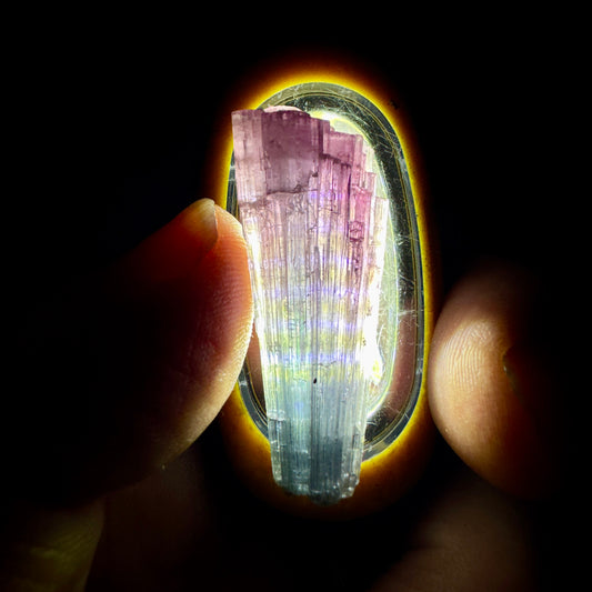Turmalina bicolor Munay Minerales Mallorca