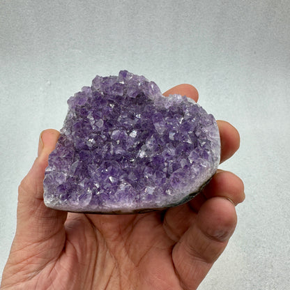 Drusa de amatista corazón