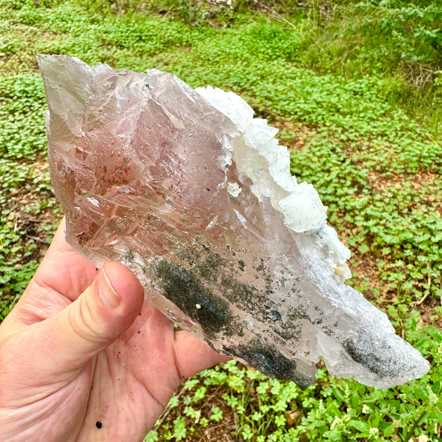 Cuarzo Himalaya con elbaita