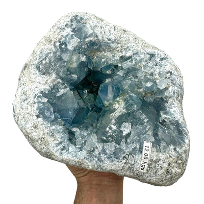 Celestine geode 12 kg. Munay Minerals Mallorca