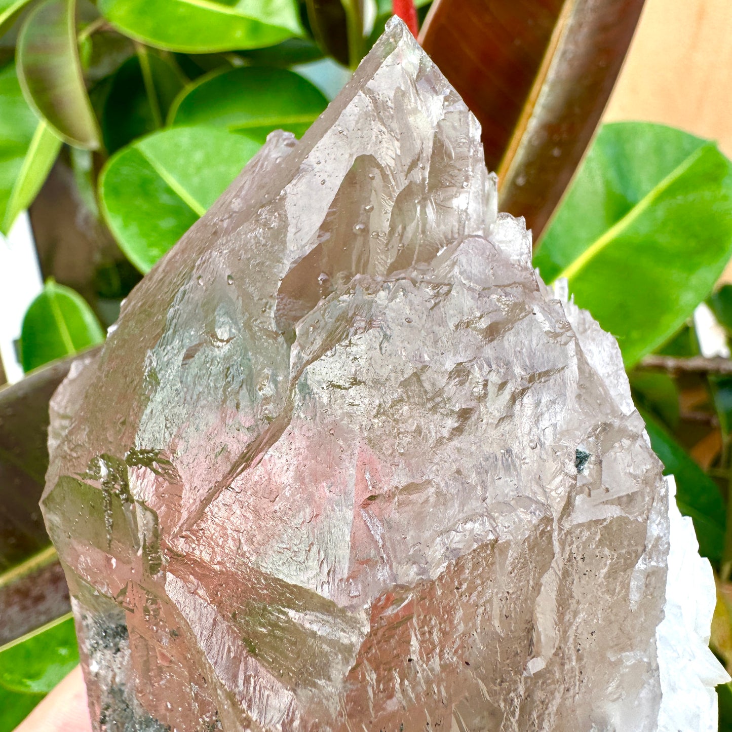 Cuarzo Himalaya con elbaita