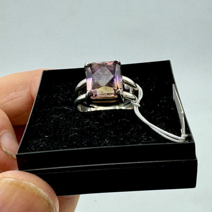 Ametrine ring in sterling silver
