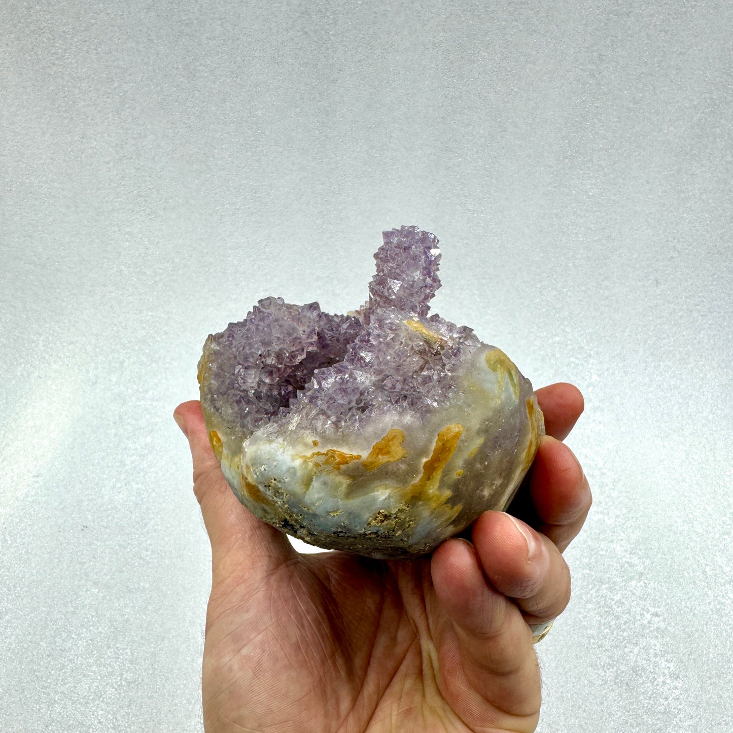 Drusa de amatista estalactita Flores del Alma Ojos del Espíritu