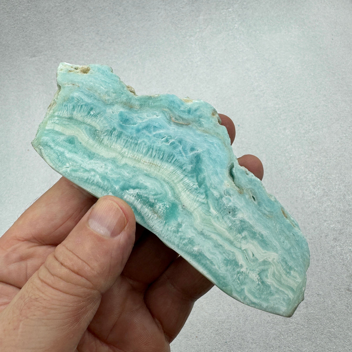 Aragonita azul rodaja Munay Minerales Mallorca