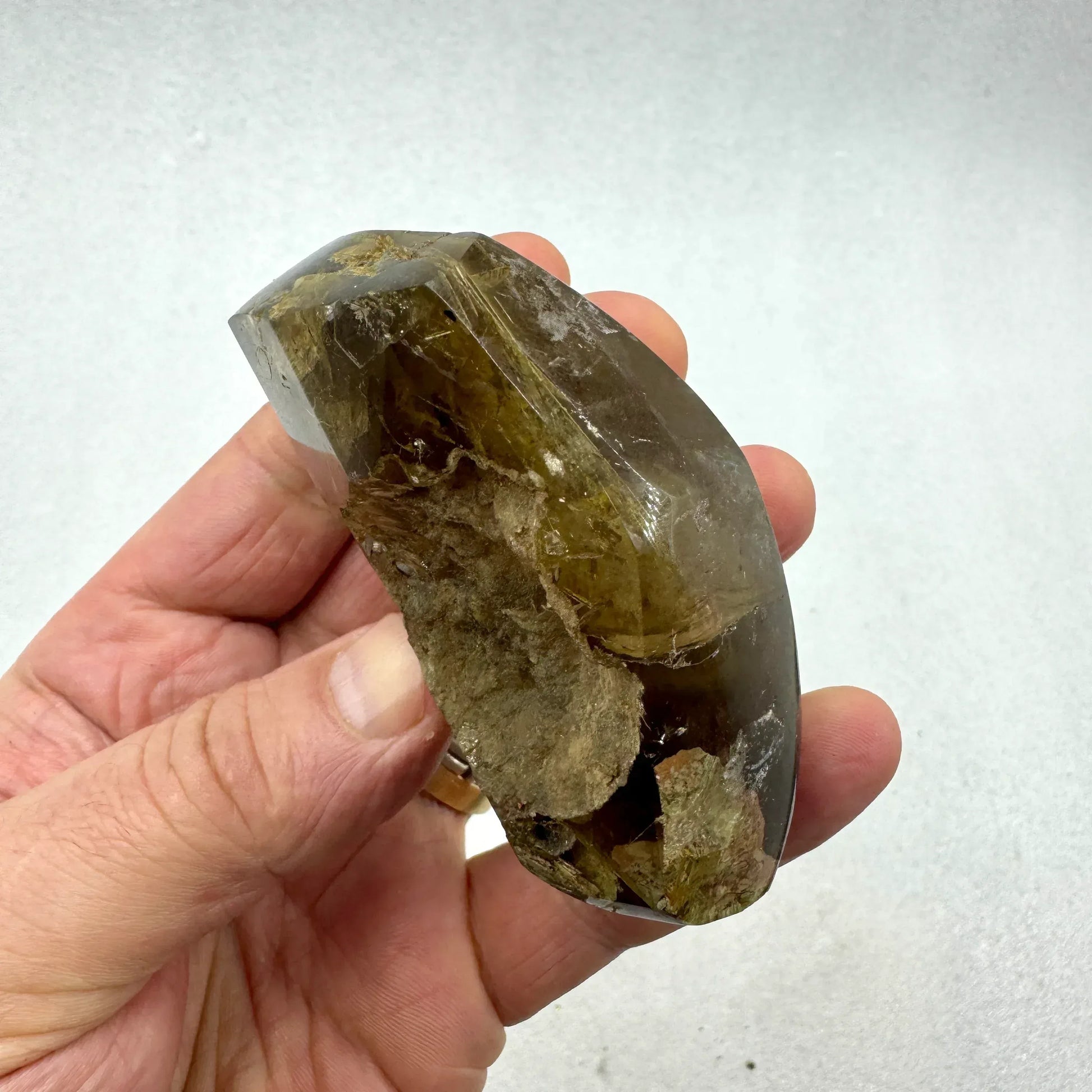 Cuarzo con rutilo sagenita y mica - Munay Minerales Palma de Mallorca Spain 