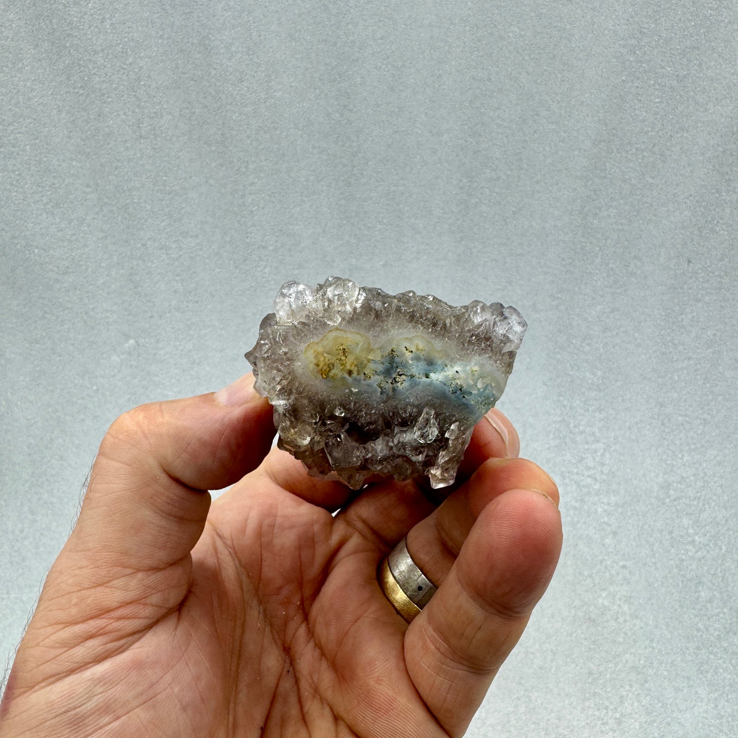 Drusa de amatista estalactita Flores del Alma Ojos del Espíritu