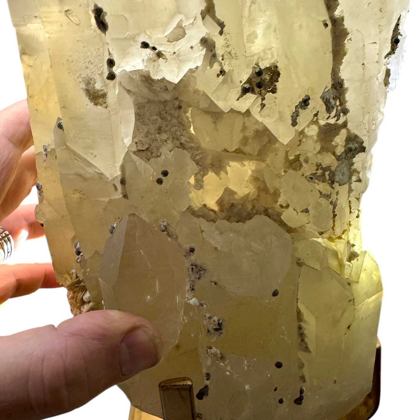 Citrino catedral natural Record keeper con hematitas y mica 13,1 kg.