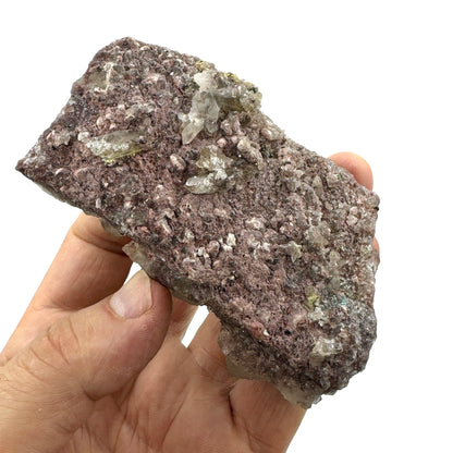 Cuarzo rutilado grupo con mica lepidolita