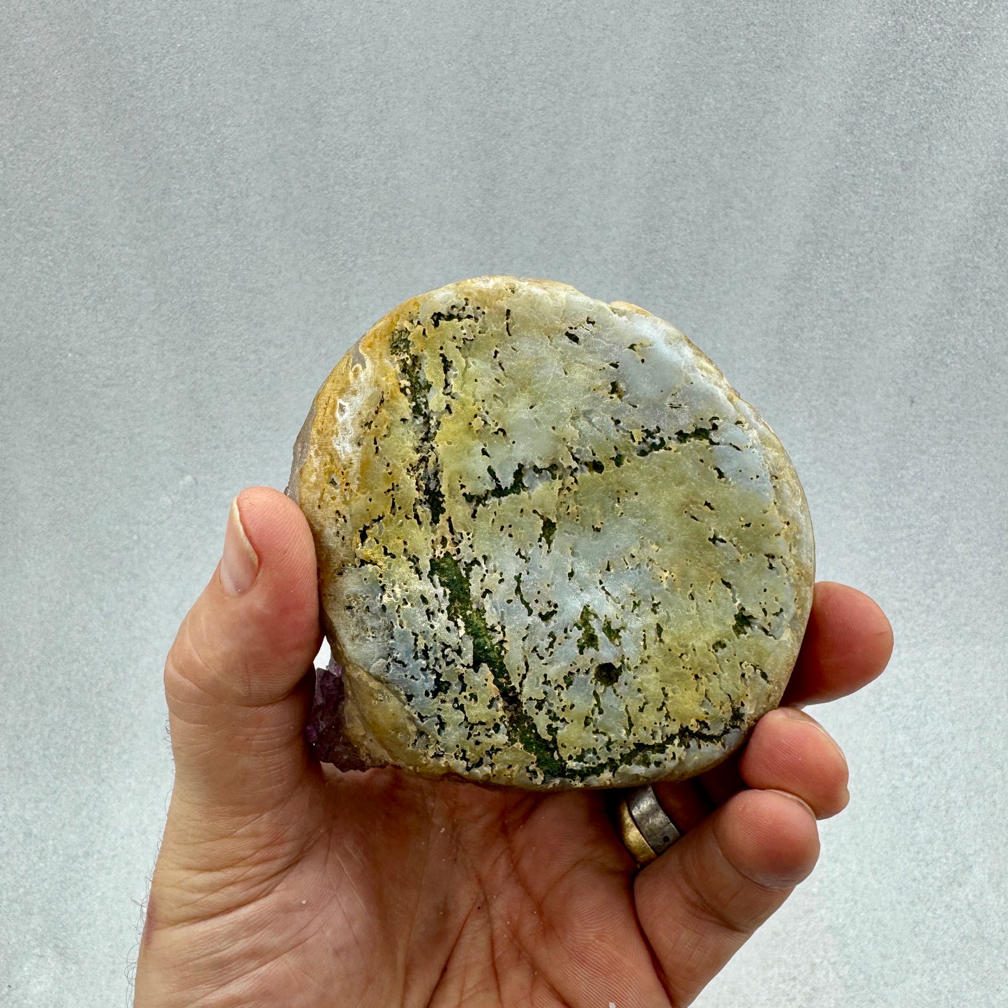 Drusa de amatista estalactita Flores del Alma Ojos del Espíritu