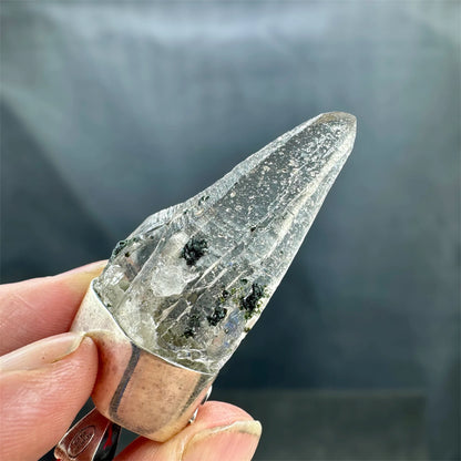 Colgante de cuarzo himalaya plata de ley - Munay Minerales Palma de Mallorca Spain 