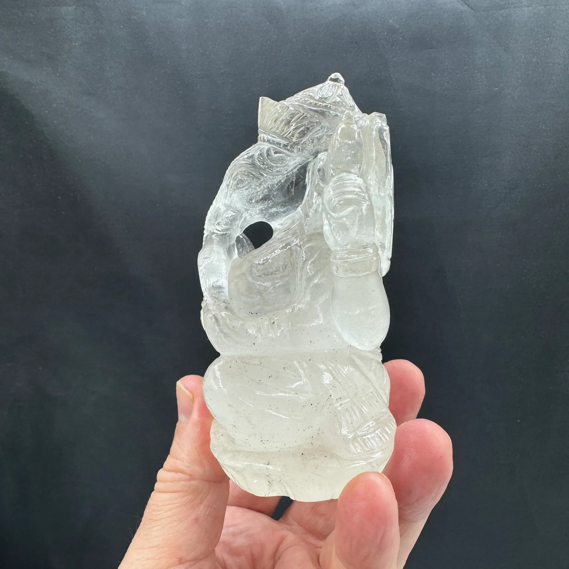 Dios Ganesha Ganesh Ganapati 600 g. cuarzo - Munay Minerales Palma de Mallorca Spain 