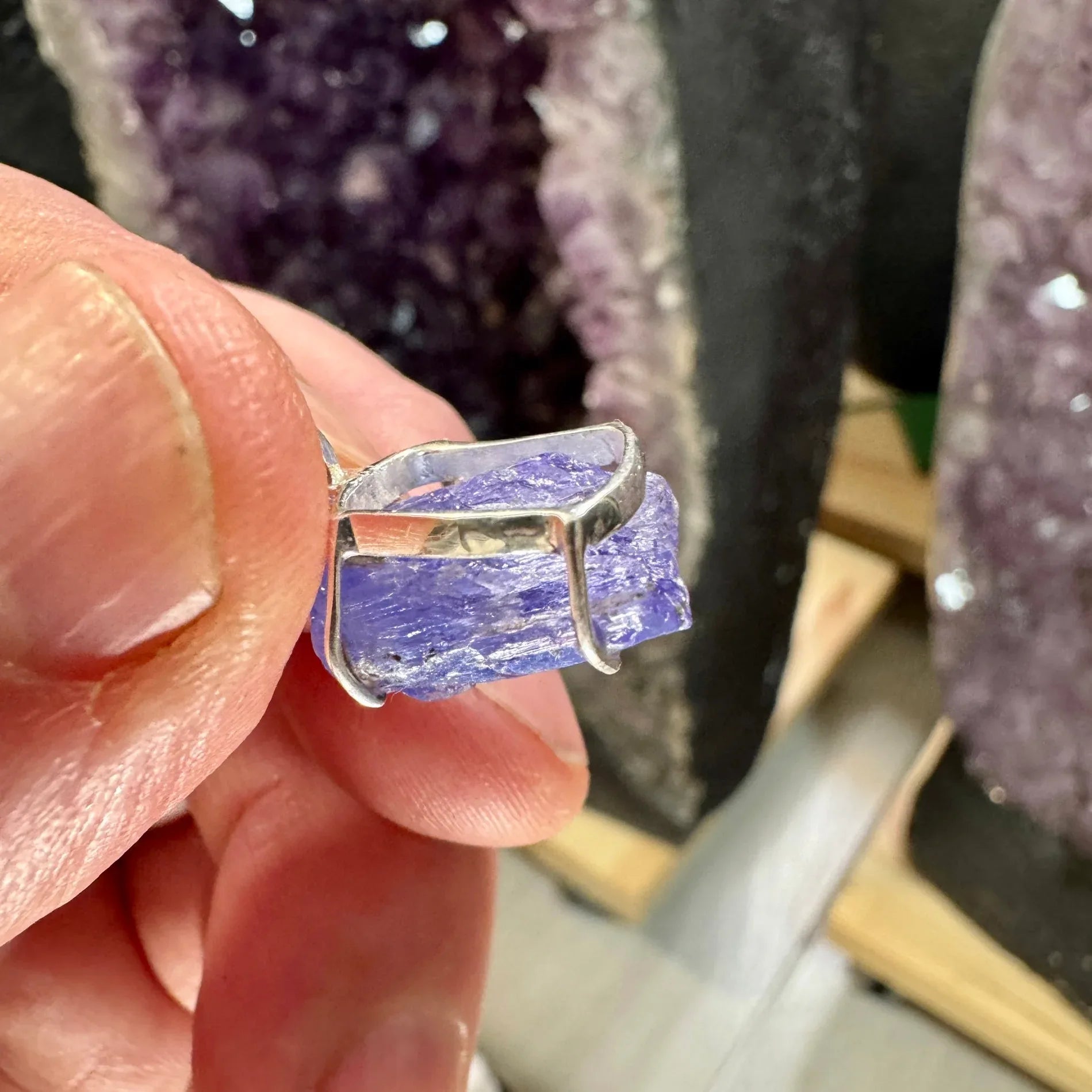 Tanzanita colgante plata de ley Tanzanite - Munay Minerales Palma de Mallorca Spain 