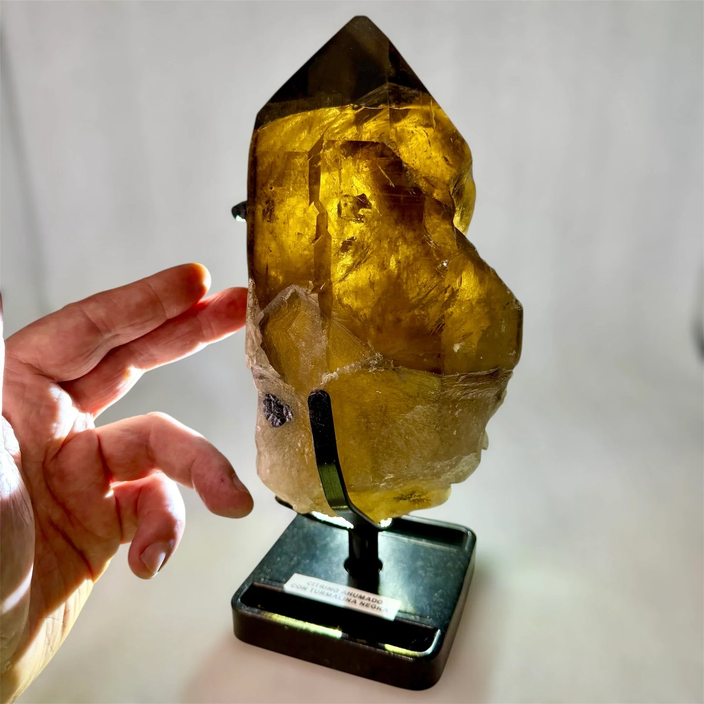 Citrino ahumado mica y turmalina 4,1 kg. - Munay Minerales Palma de Mallorca Spain 