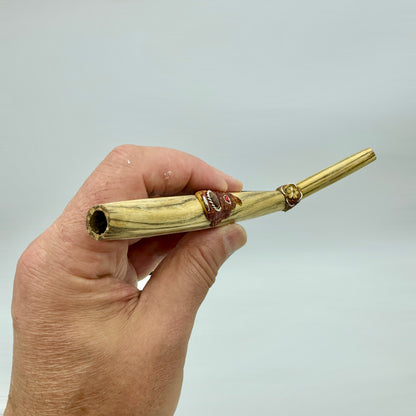Tipi para rapé madera de ayahuasca