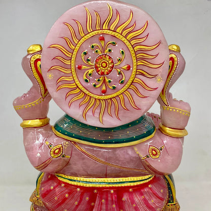 Dios Ganesha Ganesh Ganapati 13,9 kg. cuarzo rosa