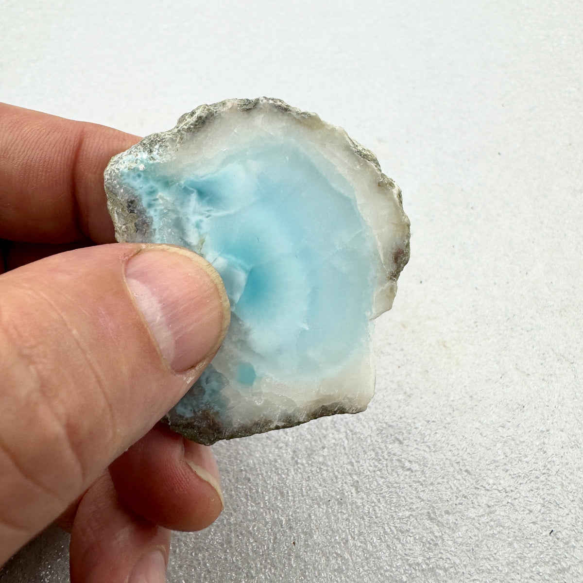 Larimar rodaja Munay Minerales Mallorca