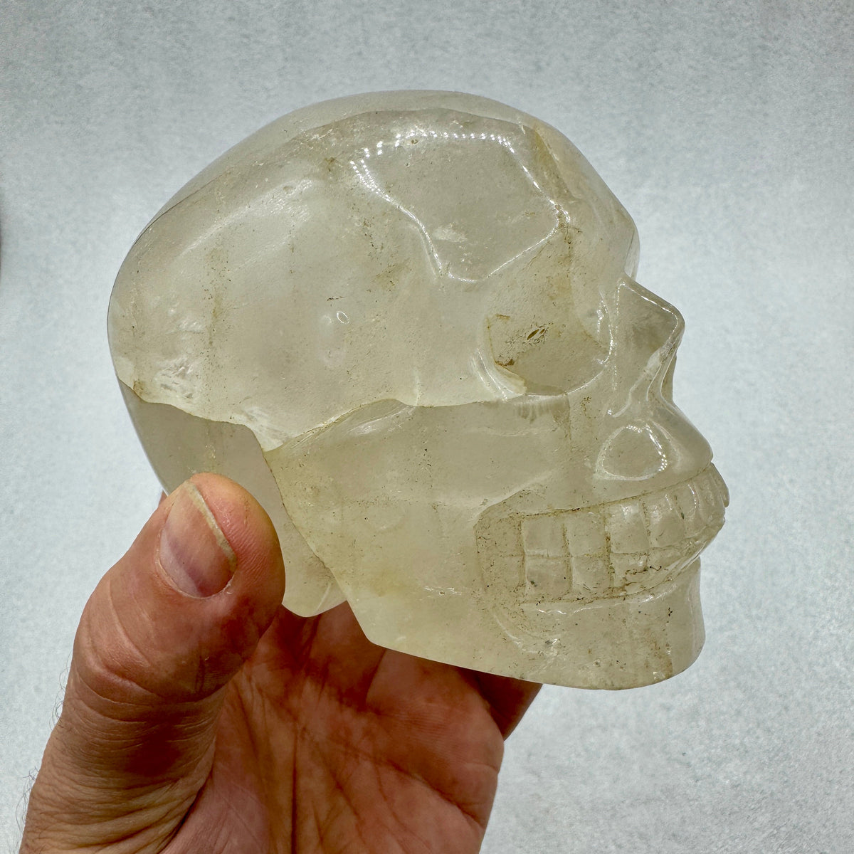 Cráneo calavera de cuarzo Munay Minerales Mallorca