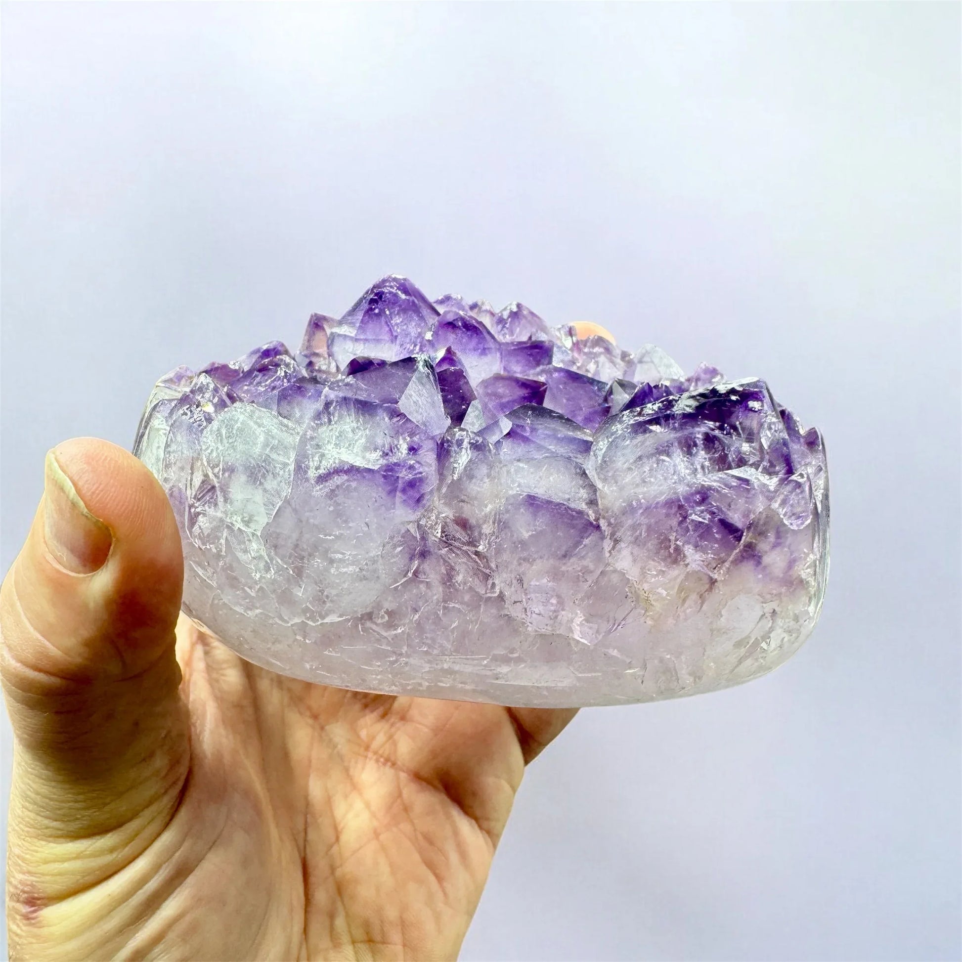 Drusa de amatista corazón Munay Minerales - Munay Minerales Palma de Mallorca Spain 