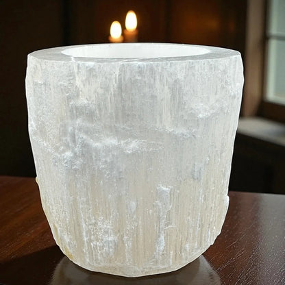 Selenita portavelas - MUNAY MINERALES MALLORCA