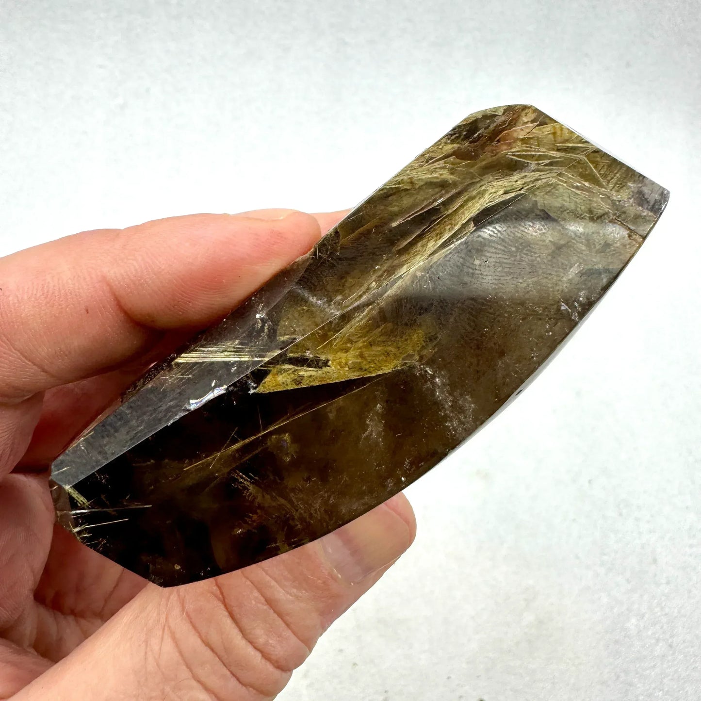 Cuarzo con rutilo sagenita y mica - Munay Minerales Palma de Mallorca Spain 