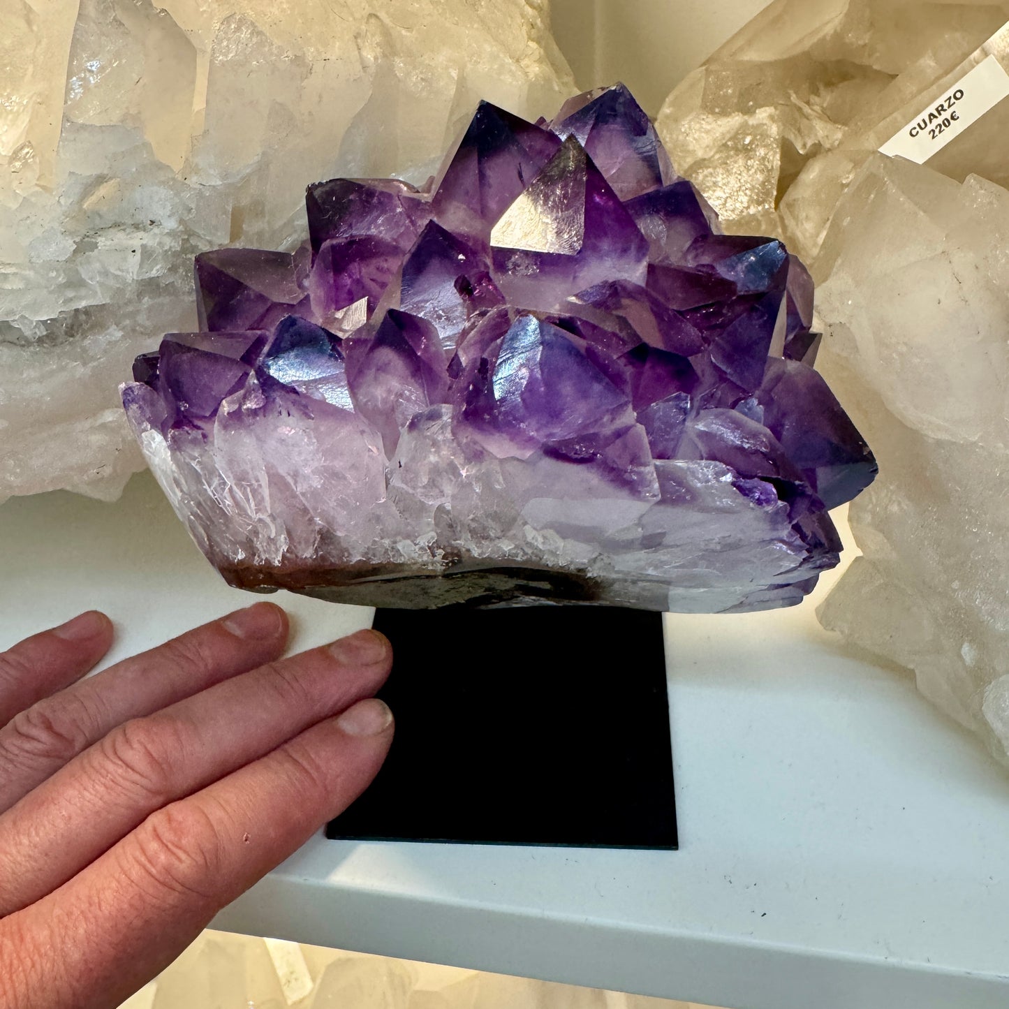 Drusa de amatista 1,3 kg. - Munay Minerales Mallorca