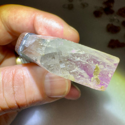 Kunzita colgante plata de ley espodumena