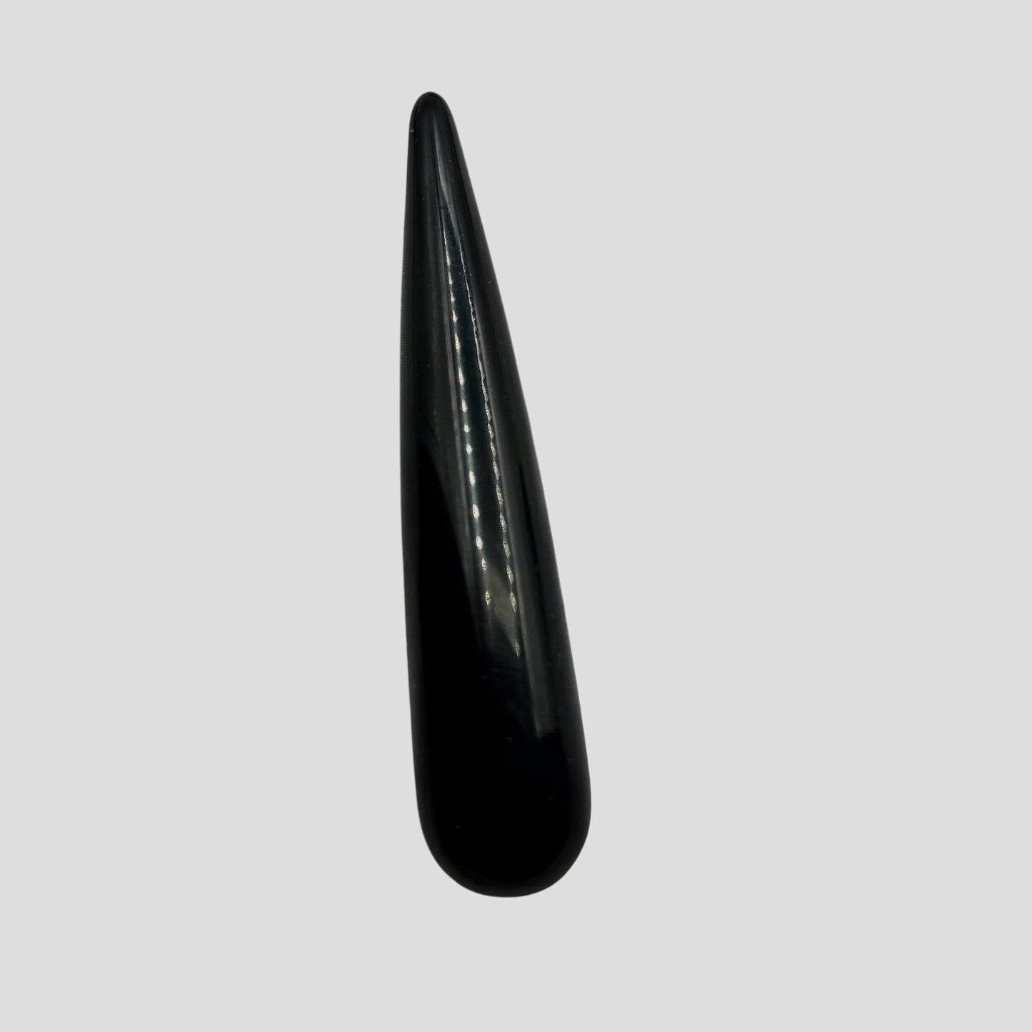 Obsidiana negra masajeador