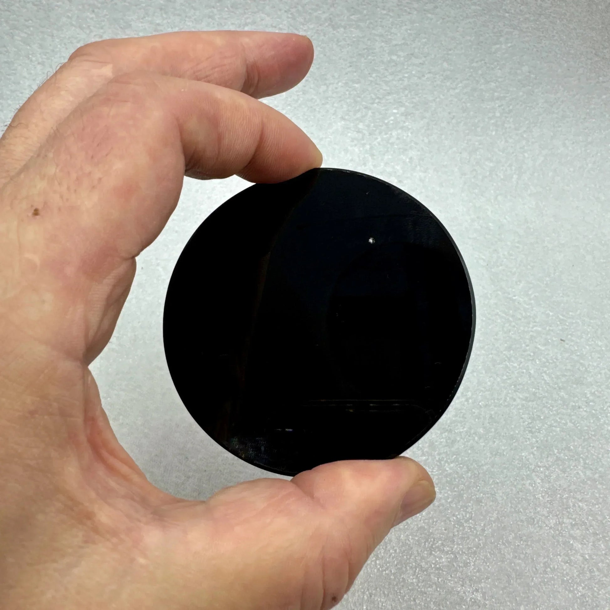 Espejo de obsidiana 75 mm. Obsidian mirror - Munay Minerales Palma de Mallorca Spain 