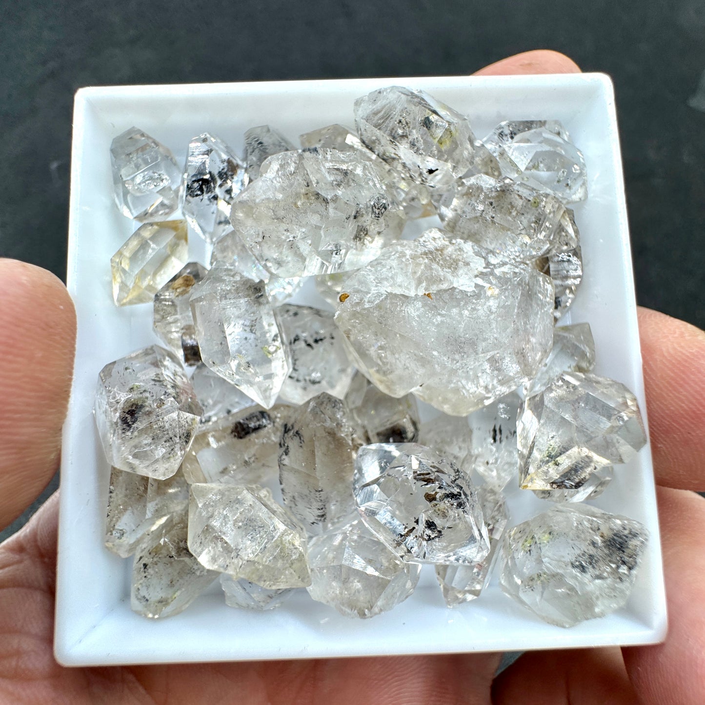 Lote cuarzos diamante Herkimer